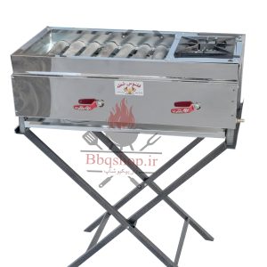 کباب پز گازی پلوپزدار ققنوس شعله