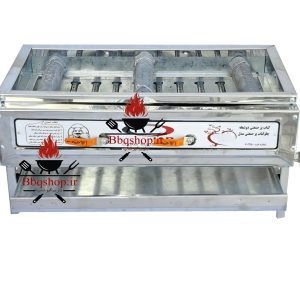 کبابپز گازی 10چدن ویلایی،هوای رطوبتی و رستورانی